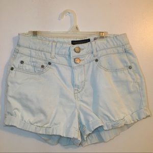 Light Blue Capri High Wasted Shorts